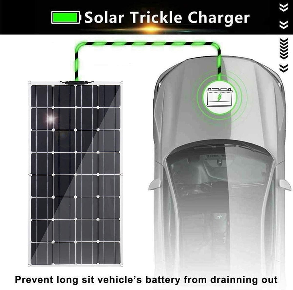500W 1000W Monocrystalline Solar Panel 18V Solar Cell Pack DIY Cable Outdoor Car RV Waterproof Rechargeable Power (500w)