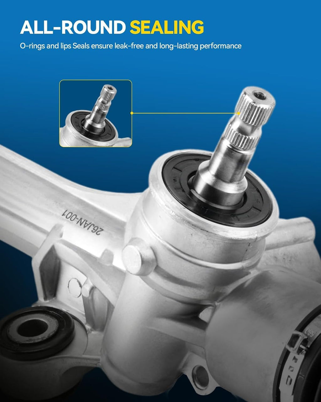 PHILTOP Manual Power Steering Rack & Pinion Assembly for 2004-2009 Prius, Replace# 1G-2660