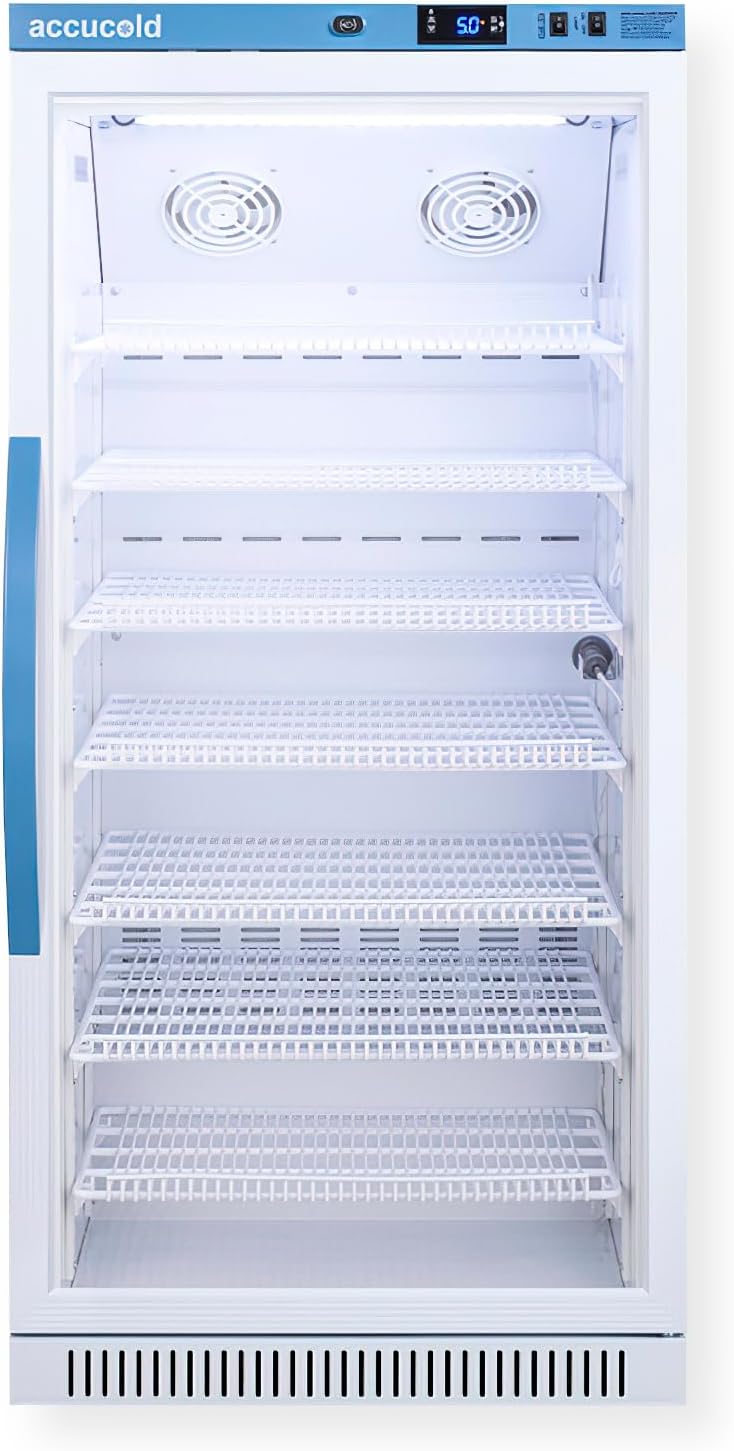 Summit Appliance Accucold 8.0 cu.ft. Medical Refrigerator, 24' Wide, Vaccine Refrigerator, Certified to NSF/ANSI 456 Vaccine Storage, Glass Door - ARG8PV456