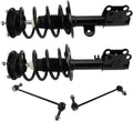 TRQ Front Suspension Kit Complete Strut & Coil Spring Assembly Sway Bar Stabilizer Link Compatible with 2013-2017 Ford Taurus