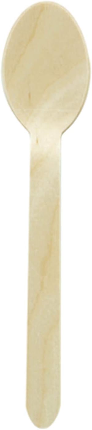 PacknWood 210CVB3-6.2' Wooden Cutlery Spoons - Biodegradable Wood Spoons - 100% Natural and Compostable Cutlery Spoon - Wooden Disposable Cutlery Spoon - (2000 per case)