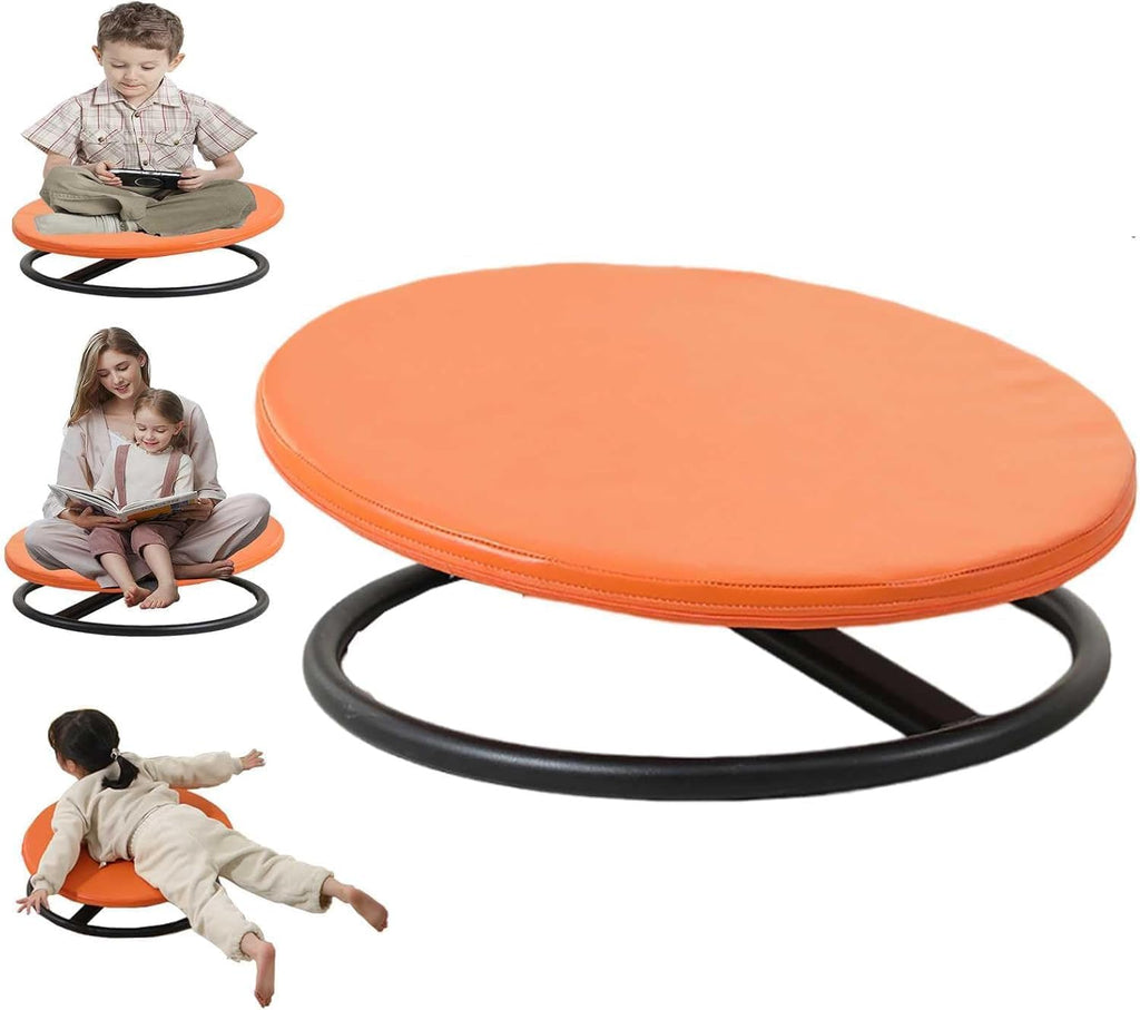 Spinning Chair for Kids Sensory,Handiwork Soft Seat Cushions Installation-Free Swivel Chair for Kids Body Sensory Training Autism Kids Swivel Chair Sit and Spin,Comfortable to Sit