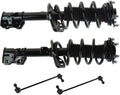 TRQ Front Suspension Kit Complete Strut & Coil Spring Assembly Sway Bar Stabilizer Link Compatible with 2007-2012 Acura RDX