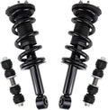 TRQ Front Suspension Kit Complete Strut & Coil Spring Assembly Sway Bar Stabilizer Link Compatible with 2012-2019 Nissan NV1500 NV2500 NV3500