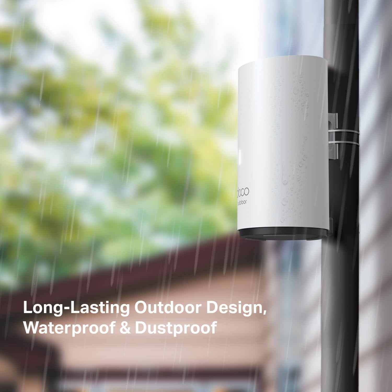 TP-Link Deco Outdoor Mesh WiFi (X50-Outdoor) – AX3000 Dual Band WiFi 6 Mesh, Dual Gigabit Ports, Weatherproof, Works with Deco Mesh, Pole/Wall/Table Mount, 1-Pack