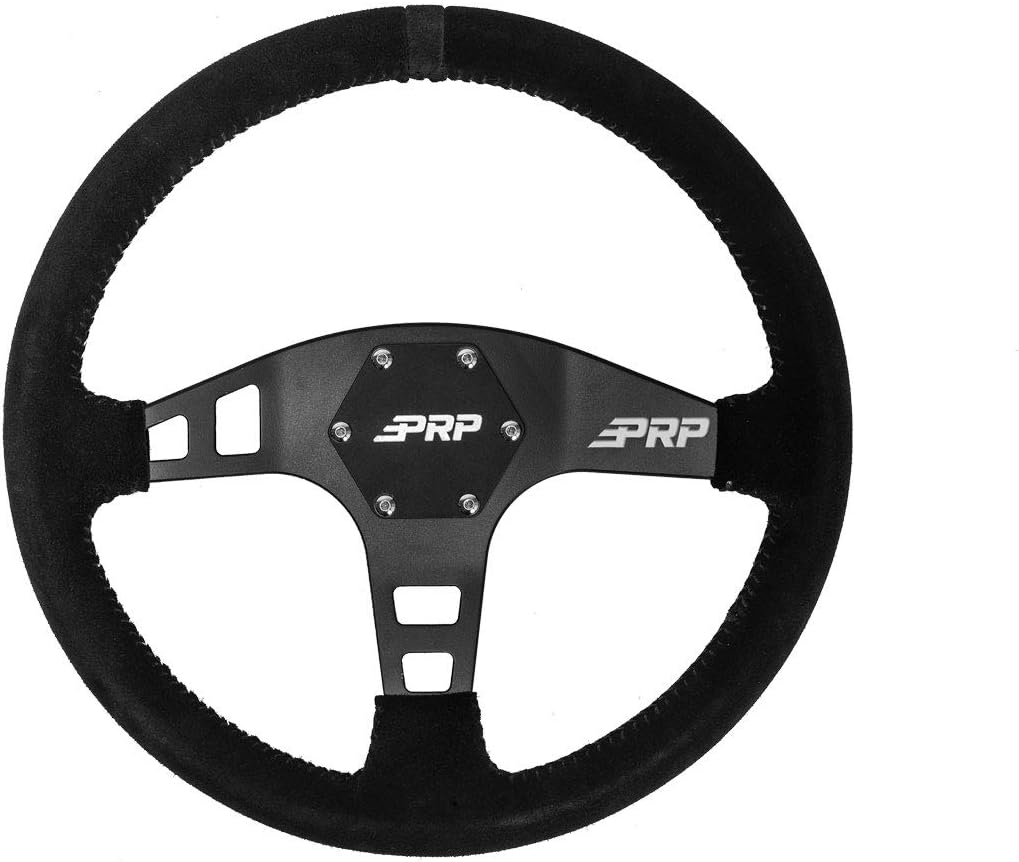 PRP Seats G220 Flat Suede Steering Wheel, Black