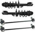TRQ Front Suspension Kit Complete Strut & Coil Spring Assembly Sway Bar Stabilizer Link Compatible with 2011-2014 Scion xD