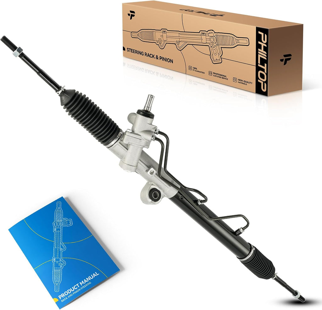 PHILTOP Power Steering Rack and Pinion Compatible with Hummer H3 2006 2007 2008 2009 2010 All Models, H3T 2010 All Models, Hydraulic Rack and Pinion Replace 22-1040
