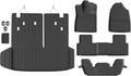powoq Floor Mat Compatible with 2023-2026 Honda Pilot Cargo Mat Floor Liner Cargo Trunk Liner TPE Replacement for 2023-2026 Honda Pilot Accessories (Trunk Mat with Backrest Mat+Floor Mats)