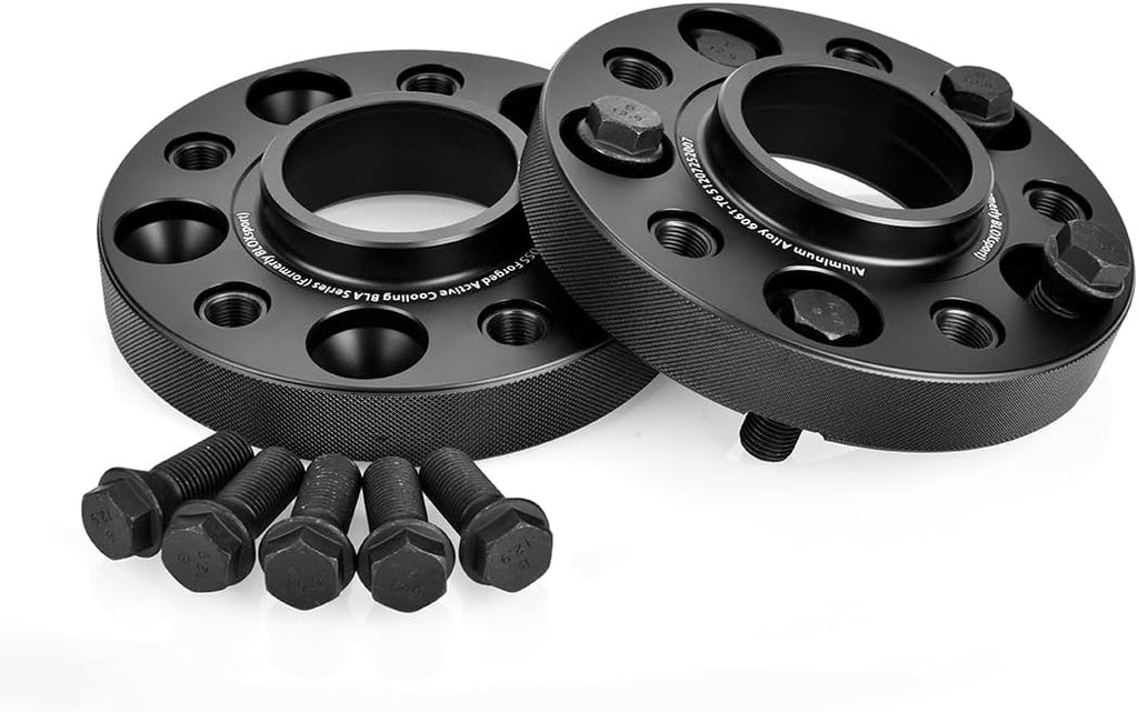 BONOSS Forged Aluminum 6061T6 Hubcentric Wheel Spacer 2pcs 5x120 CB72.5 Wheel Spacers for BMW F87 F80 F30 F32 F10 F82 F10 F12 F06 F01 (25mm)