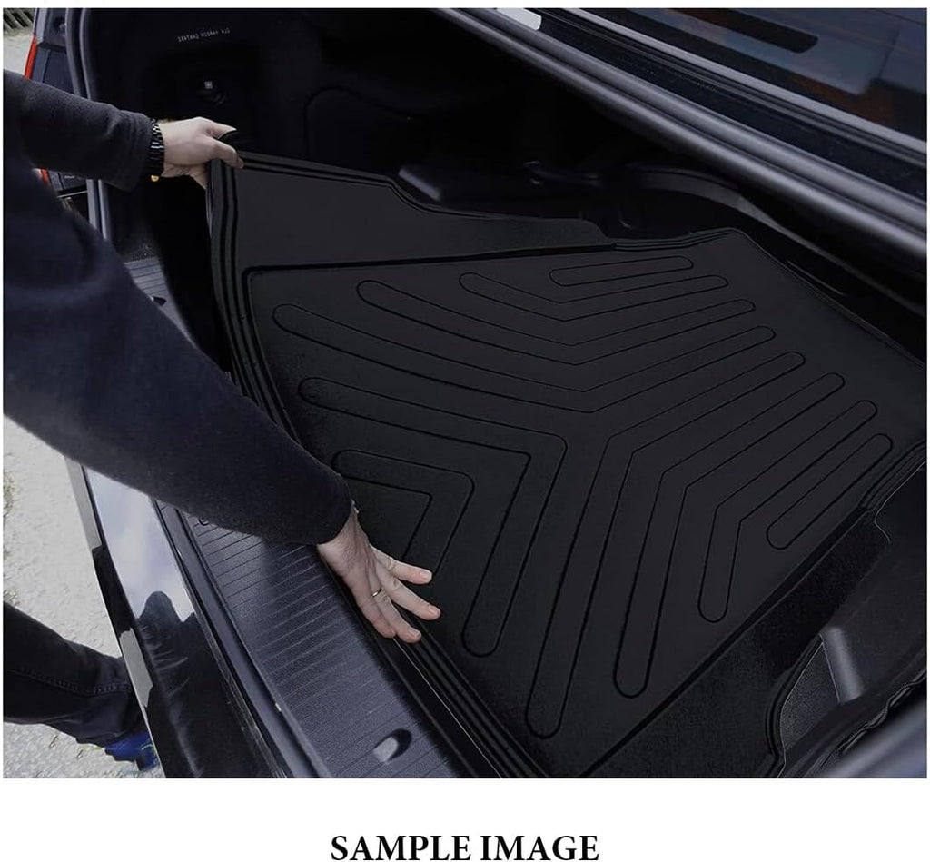 for Mitsubishi Lancer 2001 2002 2003 2004 2005 2006 2007 3D Full Set Floor Mats Liner Cargo Liner Trunk Mat Liner 3D Waterproof Black Rubber Colour