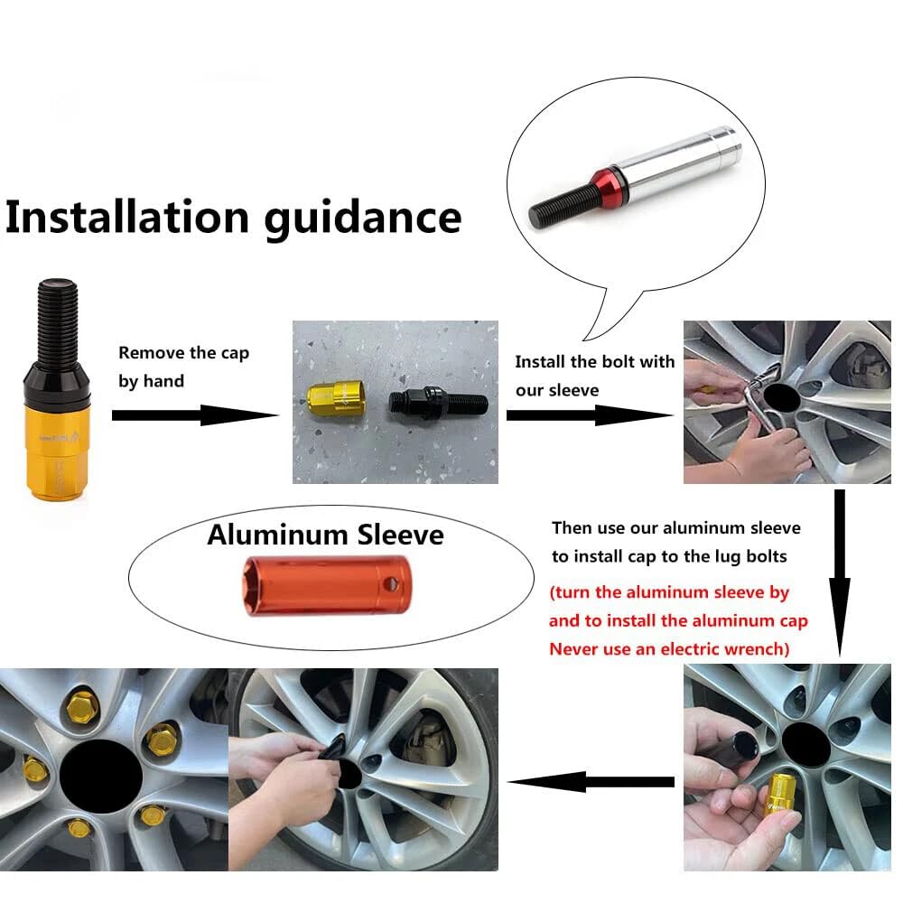 20x M14x1.5 Wheel Lug Bolt 28mm Shank Cone for SEAT Stud for Most Aftermarket Color