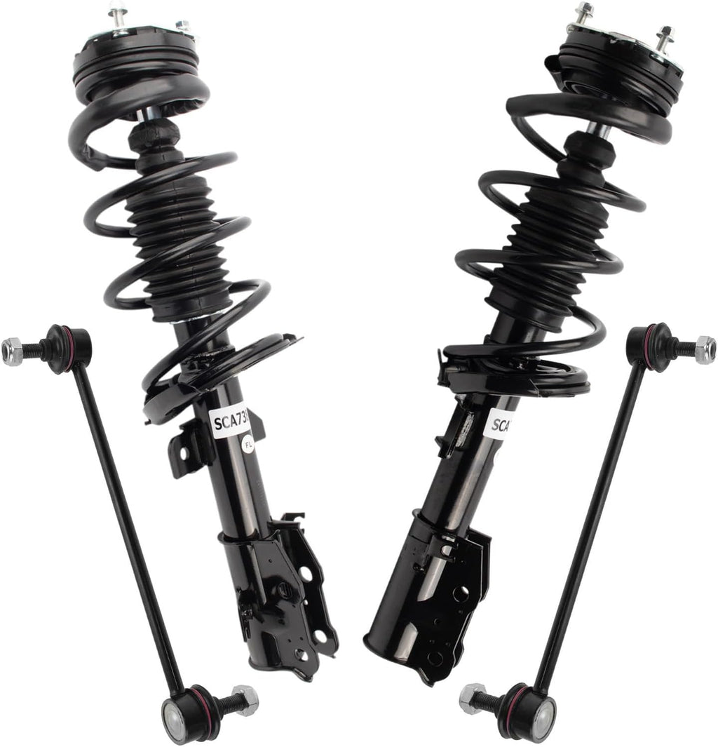 TRQ Front Suspension Kit Compatible with 2011-2014 Mazda 2