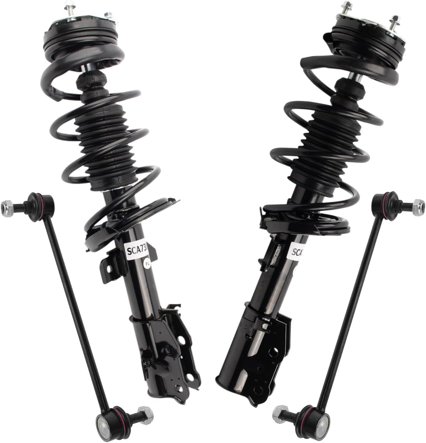 TRQ Front Suspension Kit Compatible with 2011-2014 Mazda 2