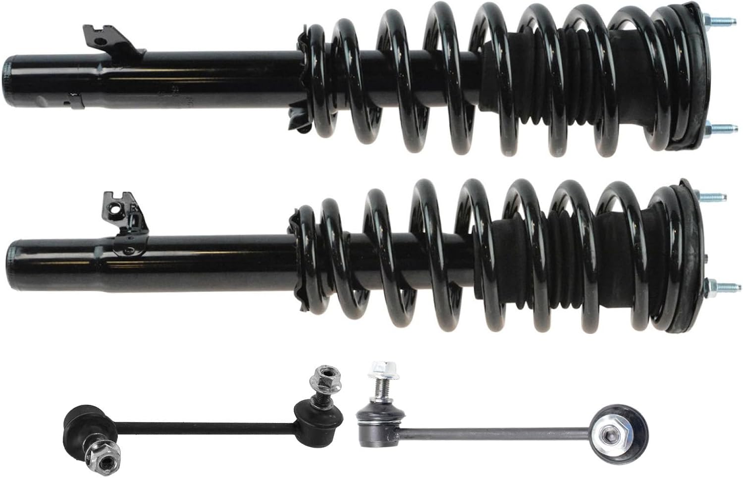 TRQ Front Suspension Kit Complete Strut & Coil Spring Assembly Sway Bar Stabilizer Link Compatible with 2009-2013 Mazda 6