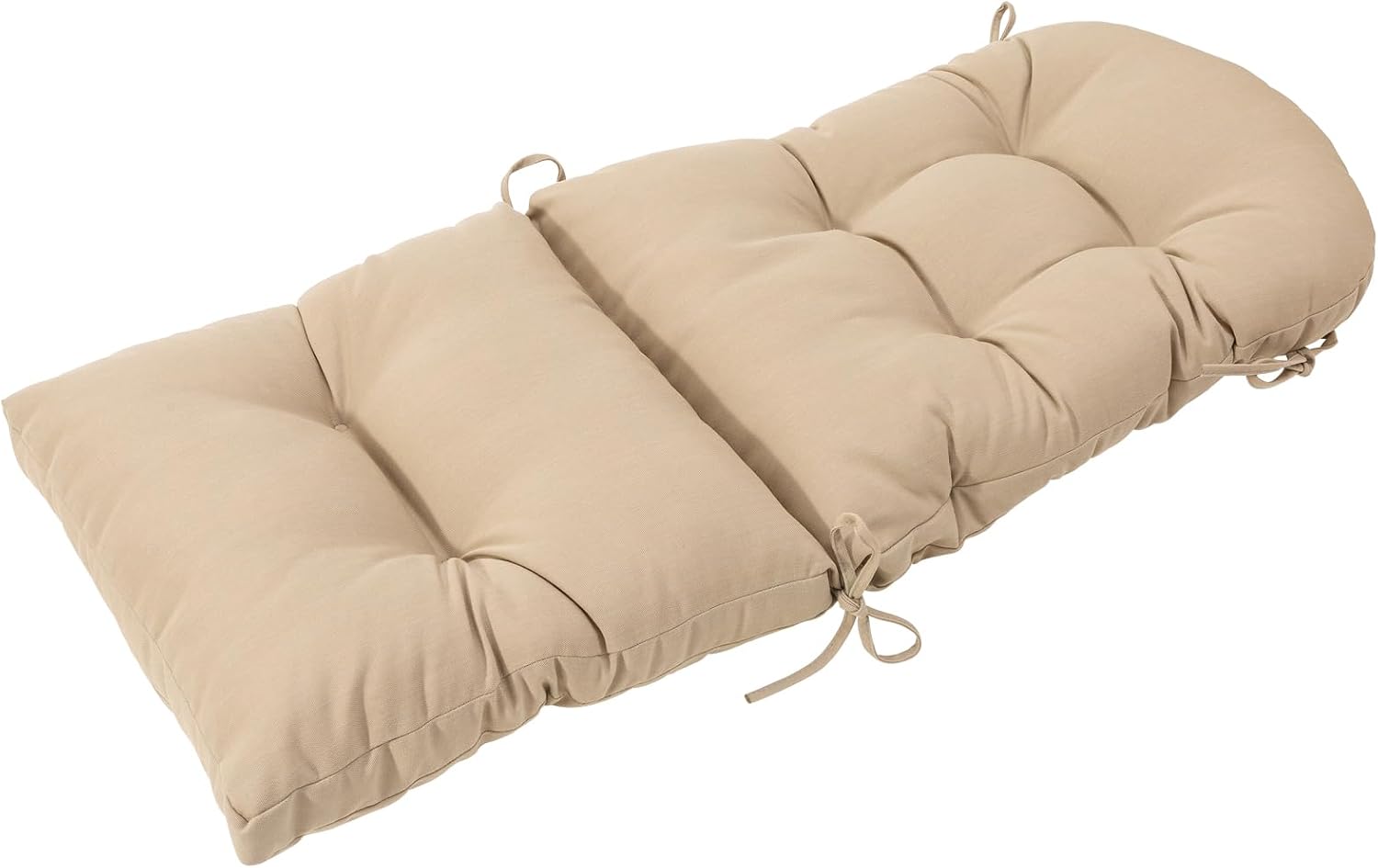 QILLOWAY Outdoor High Back Chair Cushion for Adirondack, All Weather Rocking Chair Cushions Thick Padded Replacement for Patio Furniture Set of 4,Beige,Sand,Camel