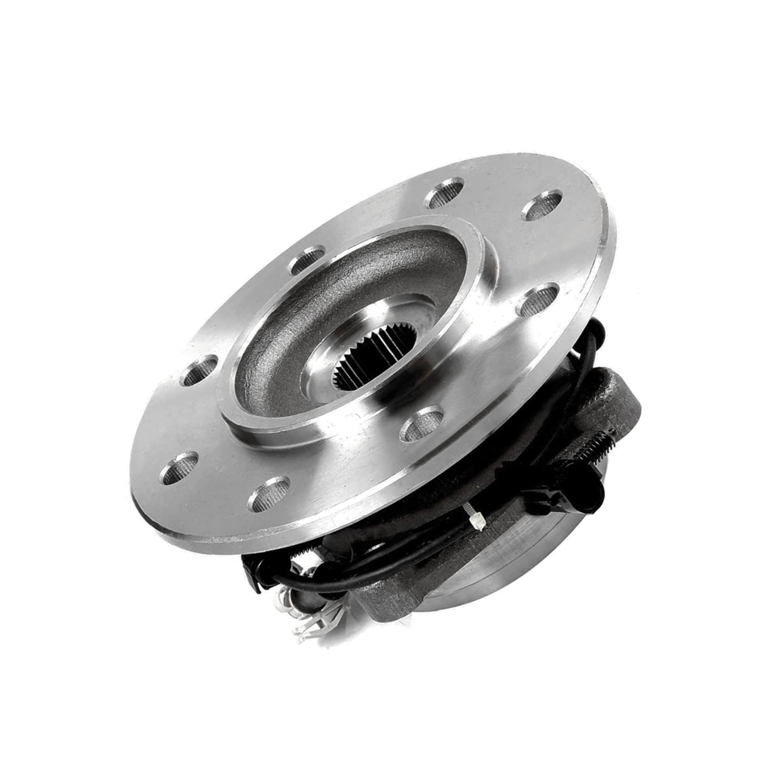 Detroit Axle - Pair (2) Front Wheel Hub Bearing Assembly w/ABS 8 Stud Driver and Passenger Side for 1996-1999 Chevy GMC K1500 - [1996-2000 K2500] - 1996-2000 K3500 - [1996-1999 K2500 Suburban]