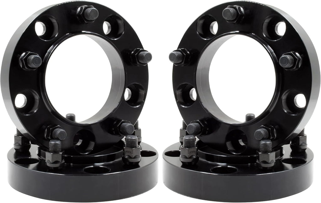 Wheel Accessories Parts 4 Pcs Hub Centric Wheel Spacers 5 on 150mm 5x150mm 1.25 Inch Thick 110mm Hub M14x1.5 14x1.5 Thread Stud Fits 2000+ Toyota Land Cruiser ｜ 2008-22 Sequoia ｜ 2007-21 Tundra