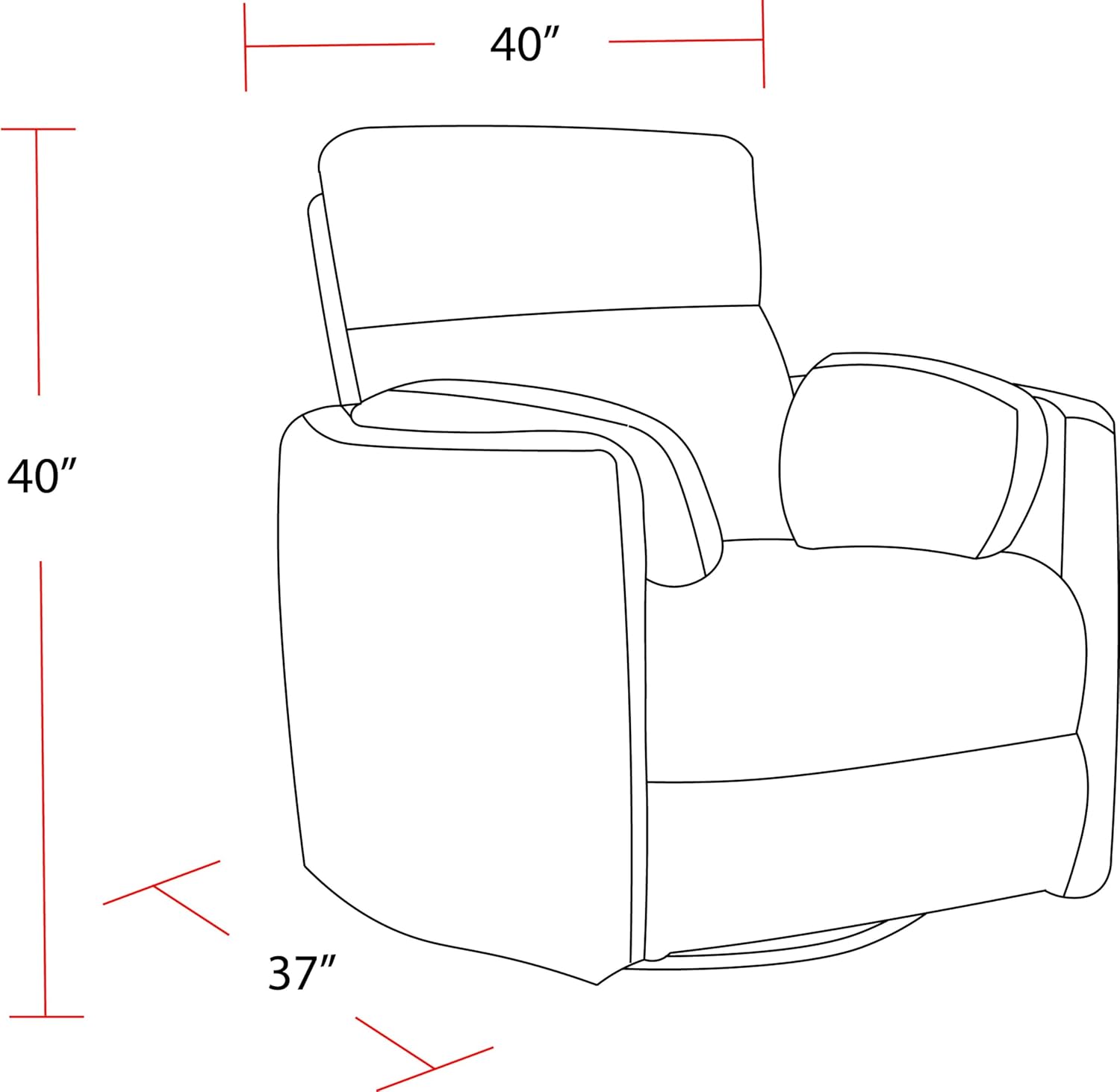 Parker Living Radius - Revel Oyster Power Swivel Glider Recliner Two Pack for Adults with USB and Type-C Ports, Single Sofa Chair for Living Room