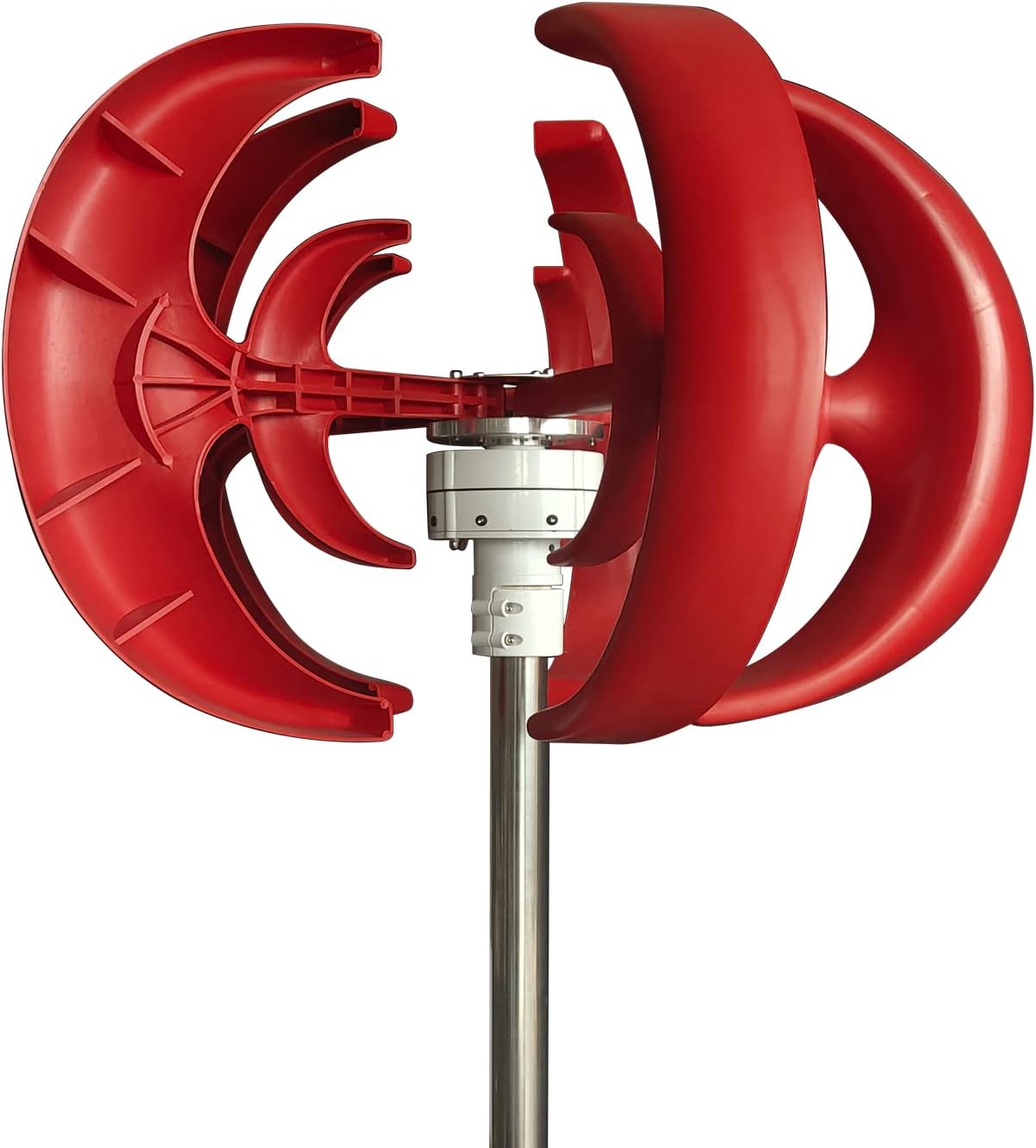 Wind Turbine Generator, 600W-1000W DC 24V 5 Blades Lantern Motor Vertical Axis Windmill with Controller for Garden Home(Low Noise)