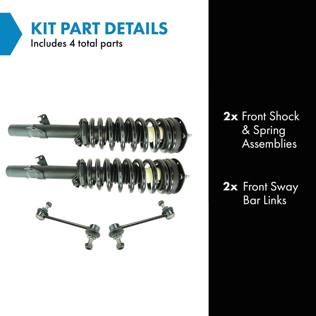 TRQ Front Suspension Kit Compatible with Front 2009 Lincoln MKZ