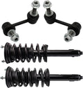 TRQ Front Suspension Kit Complete Strut & Coil Spring Assembly Sway Bar Stabilizer Link Compatible with 2006 Lexus GS300 2007-2011 GS350
