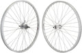 WheelMaster - Weinmann AS7X Cruiser/Comfort Wheel Set - 26' x 1.75, KT Coaster Hub, 36H, Silver | bike-wheels