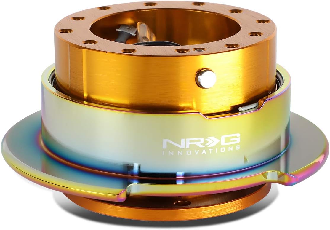 Auto Dynasty NRG Innovations SRK-250RG-MC Steering Wheel Quick Release Adapter Gen 2.5 Rose Gold Body/Neo Chrome Ring