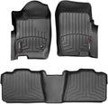 WeatherTech Custom Fit FloorLiners for Ford Explorer, Mountaineer, Explorer - 1st & 2nd Row (44043-1-2), Black