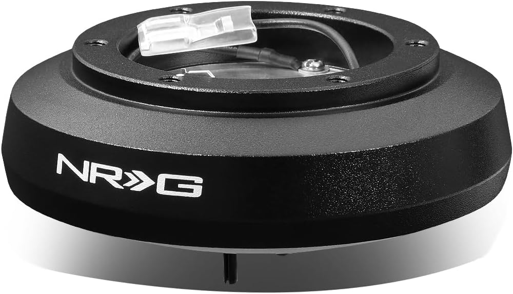 NRG Innovations SRK-122H Steering Wheel Short Hub Adapter Kit + LED Keychain Flashlight, Black (NRG-SRK/122H)