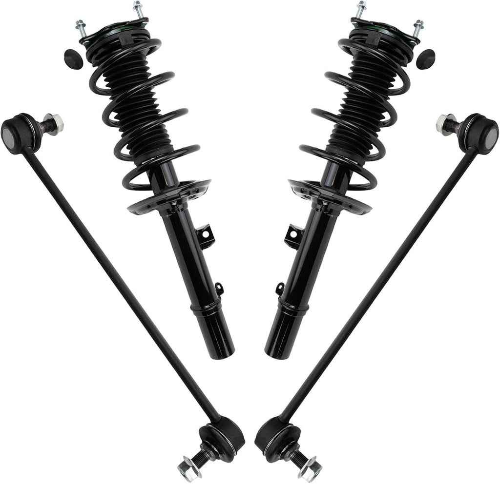 TRQ Front Suspension Kit Complete Strut & Coil Spring Assembly Sway Bar Stabilizer Link Compatible with 2018-2022 Honda Odyssey