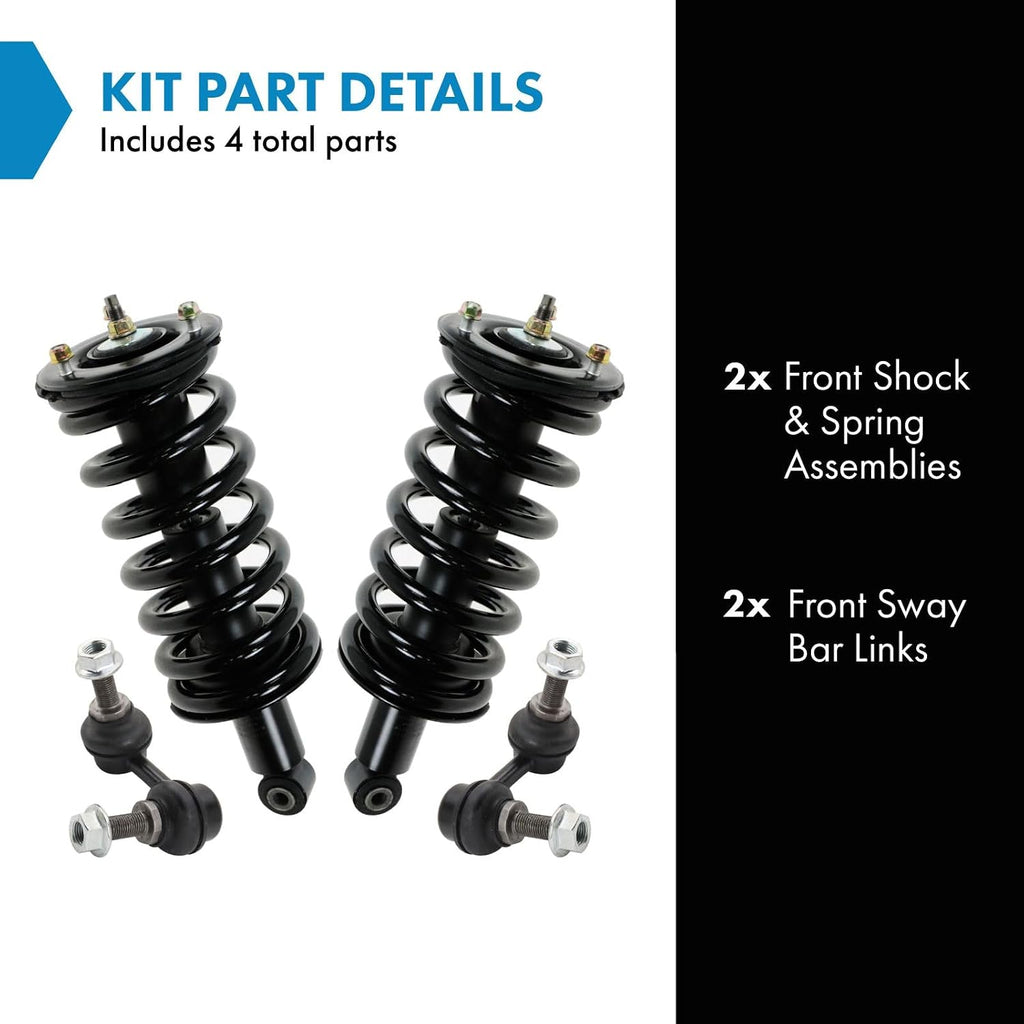 TRQ Front Suspension Kit Compatible with 2017-2021 Nissan TITAN