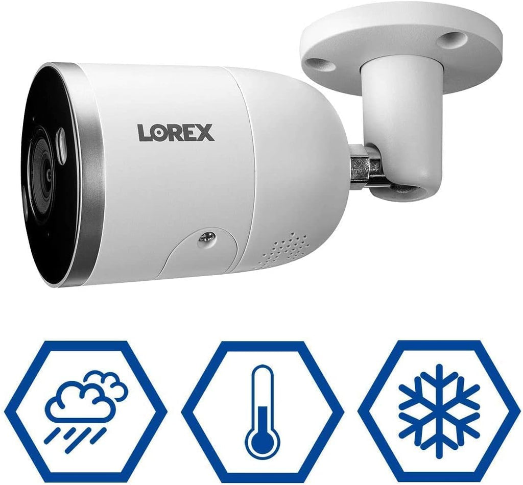 Lorex 4K Security Camera System Ultra HD IP 8-Channel 2TB NVR System with 8 POE Smart Deterrence 4K 8MP Indoor/Outdoor IP Cameras (Renewed)
