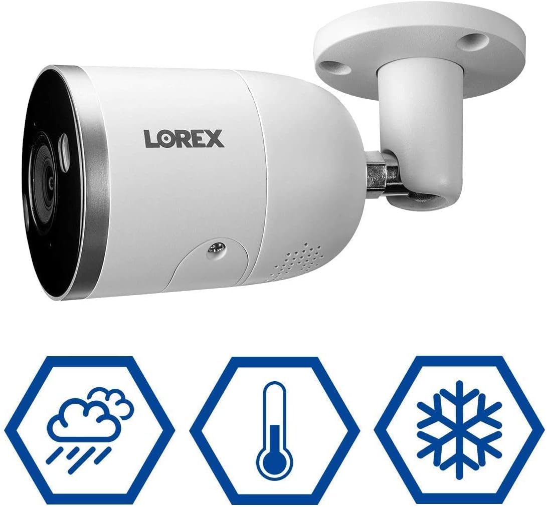 Lorex 4K Security Camera System Ultra HD IP 8-Channel 2TB NVR System with 8 POE Smart Deterrence 4K 8MP Indoor/Outdoor IP Cameras (Renewed)