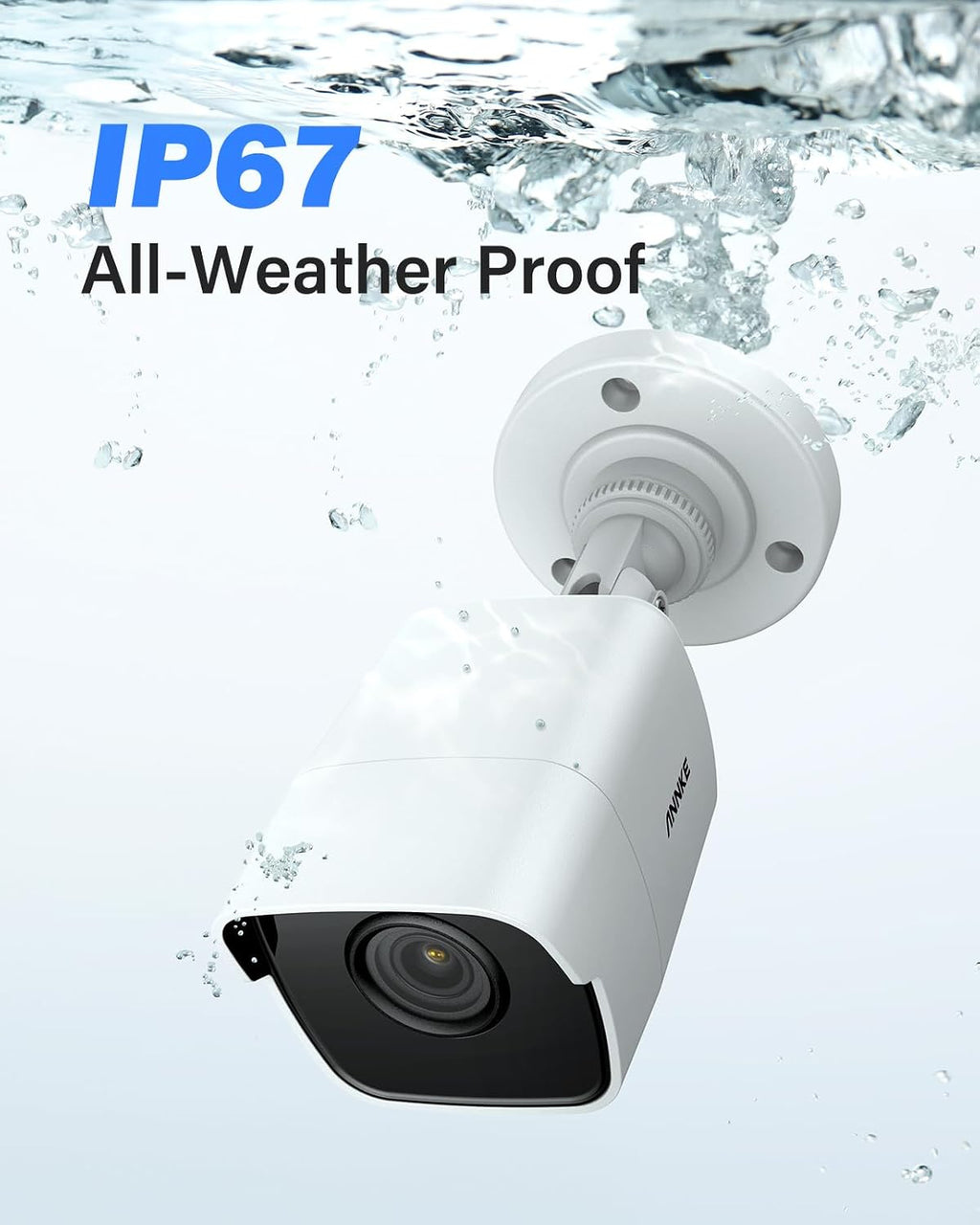 ANNKE Security Camera System, 8CH 5MP Lite 5-in-1 Hybrid DVR, 8X 5MP IP67 Weatherproof CCTV Cameras, 100ft Night Vision with 2.8mm Lens for Home Surveillance, Easy Remote Access, 2TB Hard Drive