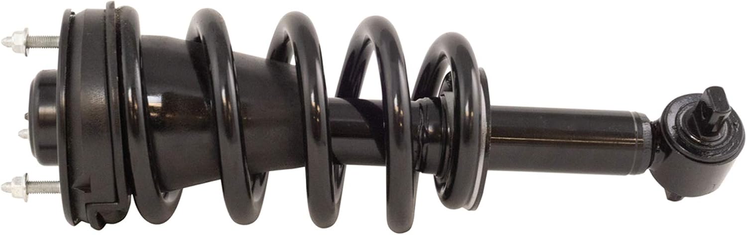 TRQ Front Suspension Kit Shock & Spring Strut Assembly Sway Bar Stabilizer Link Compatible with 07-14 Cadillac 07-20 Chevrolet GMC