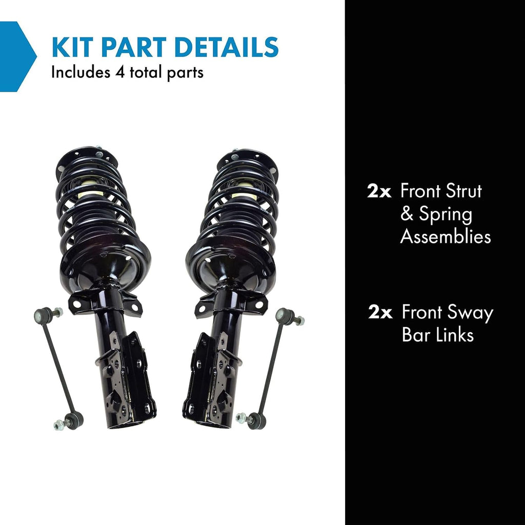TRQ Front Suspension Kit Compatible with Front 2005-2009 Chevrolet Cobalt 2006-2011 HHR 2007-2009 Pontiac G5