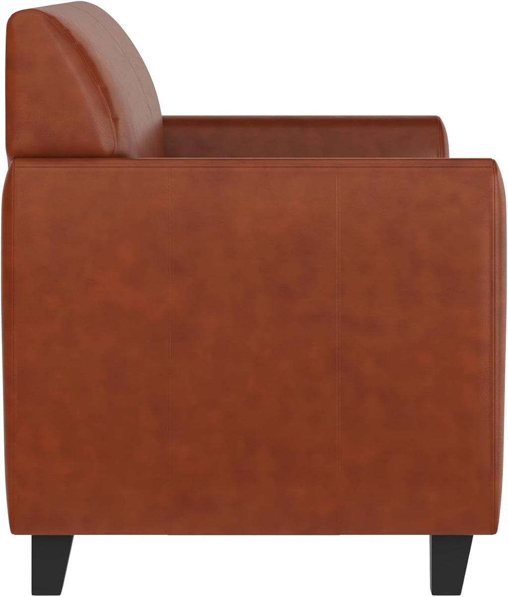Flash Furniture HERCULES Diplomat Series Cognac LeatherSoft Loveseat