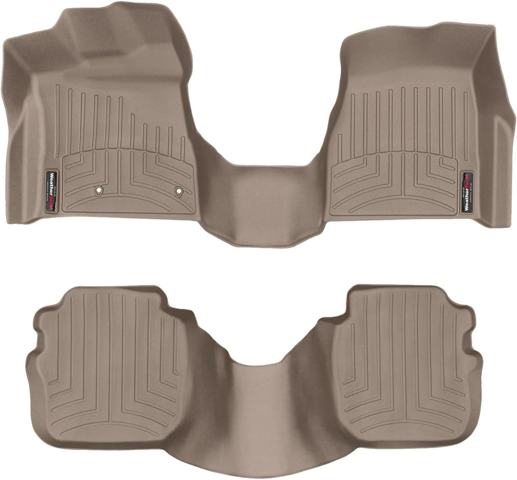 WeatherTech Custom Fit FloorLiners for Lincoln Town Car - 1st Row (OTH) & 2nd Row (45683-1-2), Tan