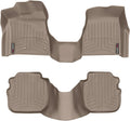 WeatherTech Custom Fit FloorLiners for Lincoln Town Car - 1st Row (OTH) & 2nd Row (45683-1-2), Tan