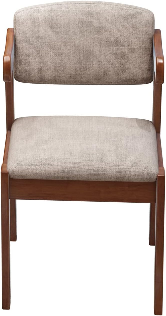 Kids Study Chair Rubber Wood Height Adjustable Dining/Office/Leisure Chair（Brown）