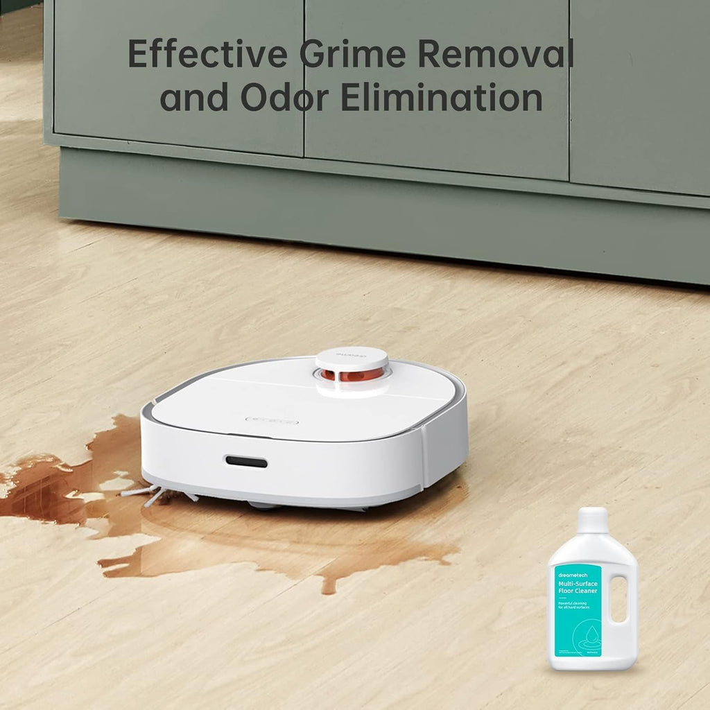 DREAME L40 Ultra Gen 2 Robot Vacuum Cleaner (White) and Floor Cleaning Solution 1 Bottle of 33.81 fl Oz (1L)