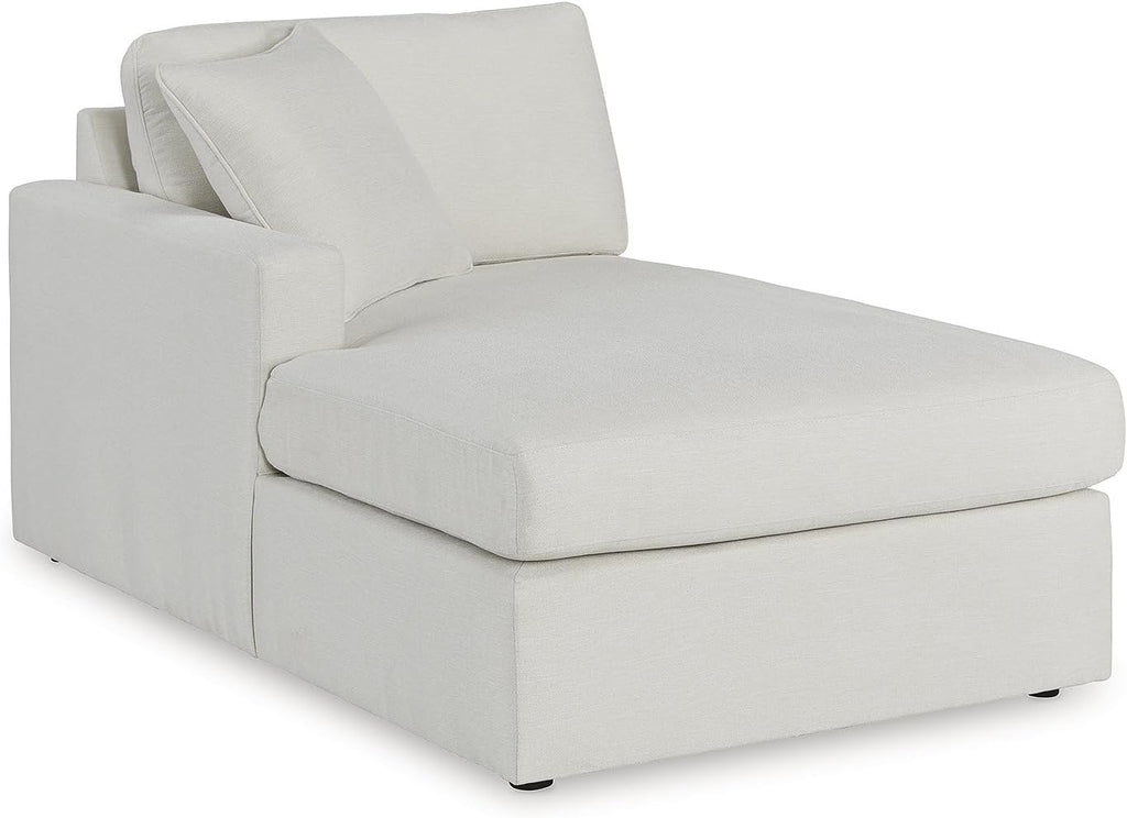 Signature Design by Ashley Casual Modmax Stain Resistant U-Shape Left-Arm Facing 4-Piece Sectional with Chaise and Reversible Cushion, Beige
