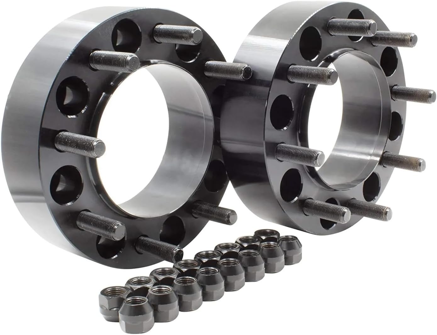Set of 4 8x6.5 to 8x180 Wheel Spacer Adapters, 2' Thickness 14x1.5 for Express 2500 3500 | 2001-2010 for Silverado 2500 HD Sierra 2500 HD | 2001-2003 for Silverado 1500 HD