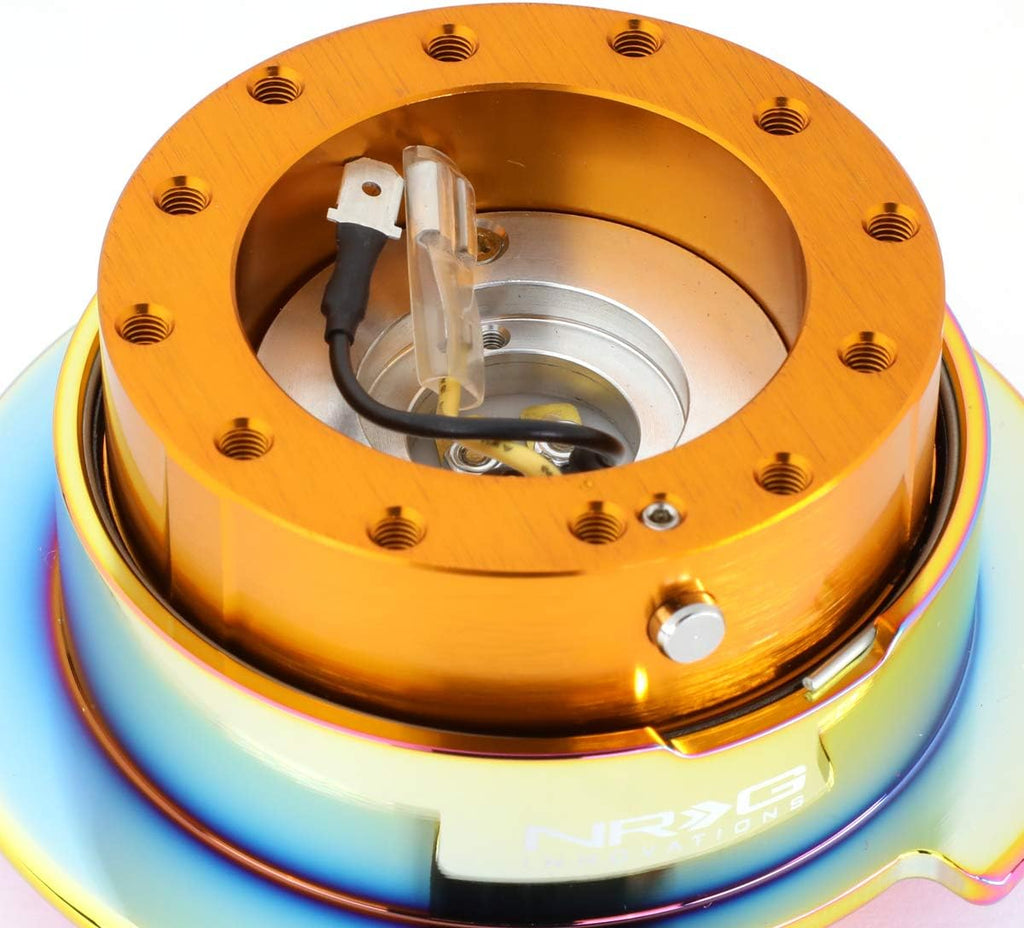 Auto Dynasty NRG Innovations SRK-250RG-MC Steering Wheel Quick Release Adapter Gen 2.5 Rose Gold Body/Neo Chrome Ring