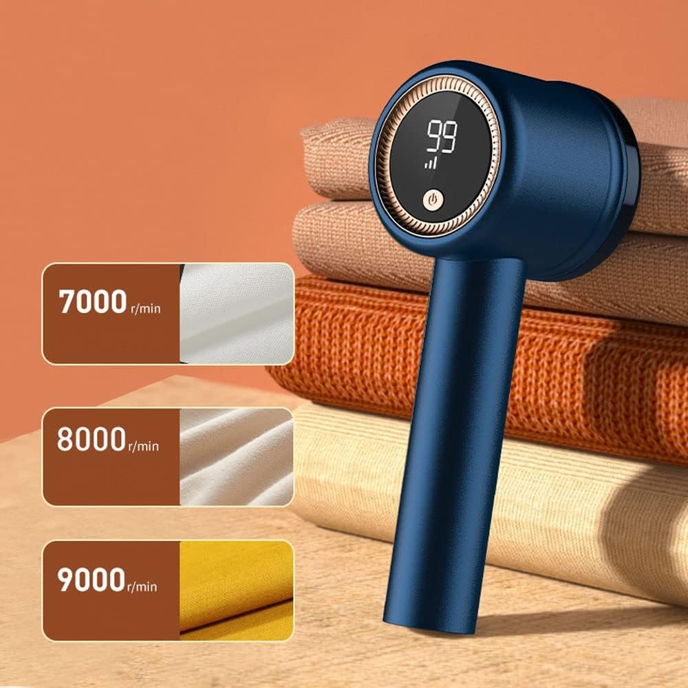 Fabric Shaver Rechargeable Lint Remover, Electric Lint Shaver with 3 Gear Adjustment Button, Sweater Shaver Removing Fleece Fuzz, Lint, Pills, Bobbles for Your Clothes, Furniture, Bedding (Col