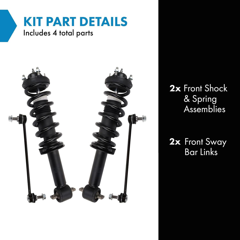 TRQ Front Suspension Kit Compatible with 2019-2023 Ford Ranger