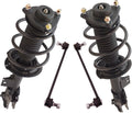 TRQ Front Suspension Kit Complete Strut & Coil Spring Assembly Sway Bar Stabilizer Link Compatible with 2012-2015 Kia Optima