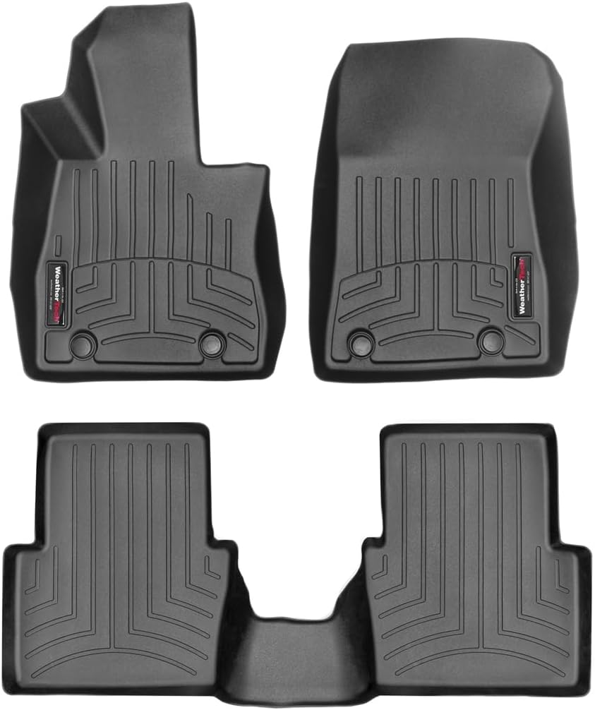WeatherTech Custom Fit FloorLiners for Scion iA, Yaris, Yaris Hatchback - 1st & 2nd Row (44858-1-3), Black