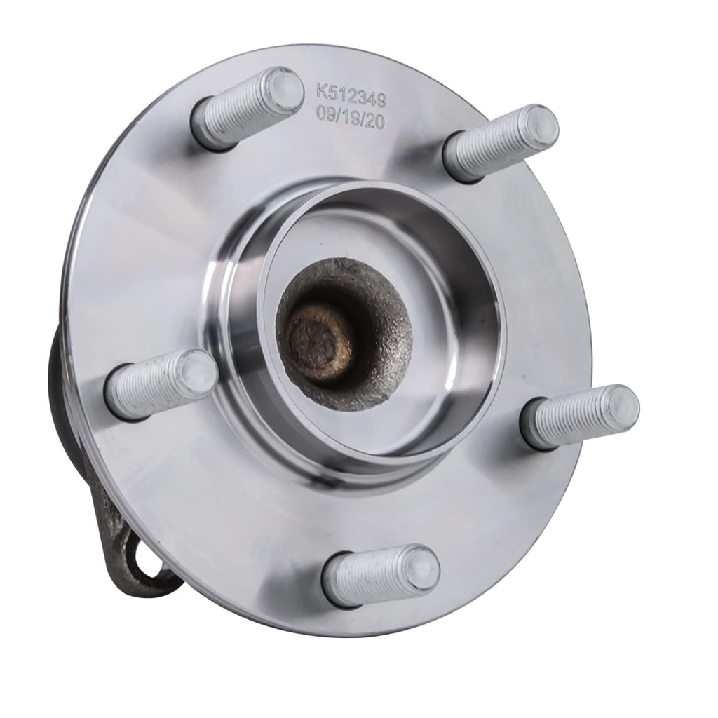 Detroit Axle - Pair Rear Wheel Bearing and Hubs Assembly with 5-Lug for Mazda CX-7 2007-2012, FWD Only, 512349